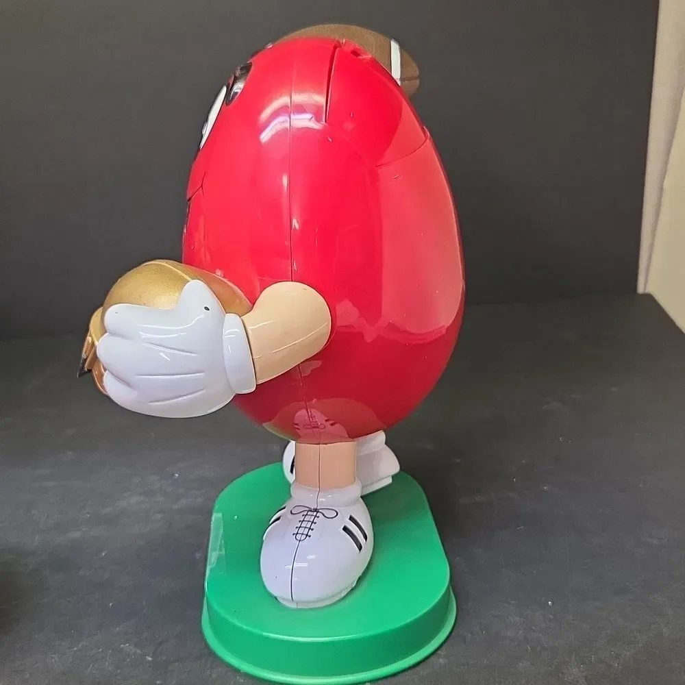 Vtg M&M Football Candy Dispenser 1995 And‎ Tin Candy Container